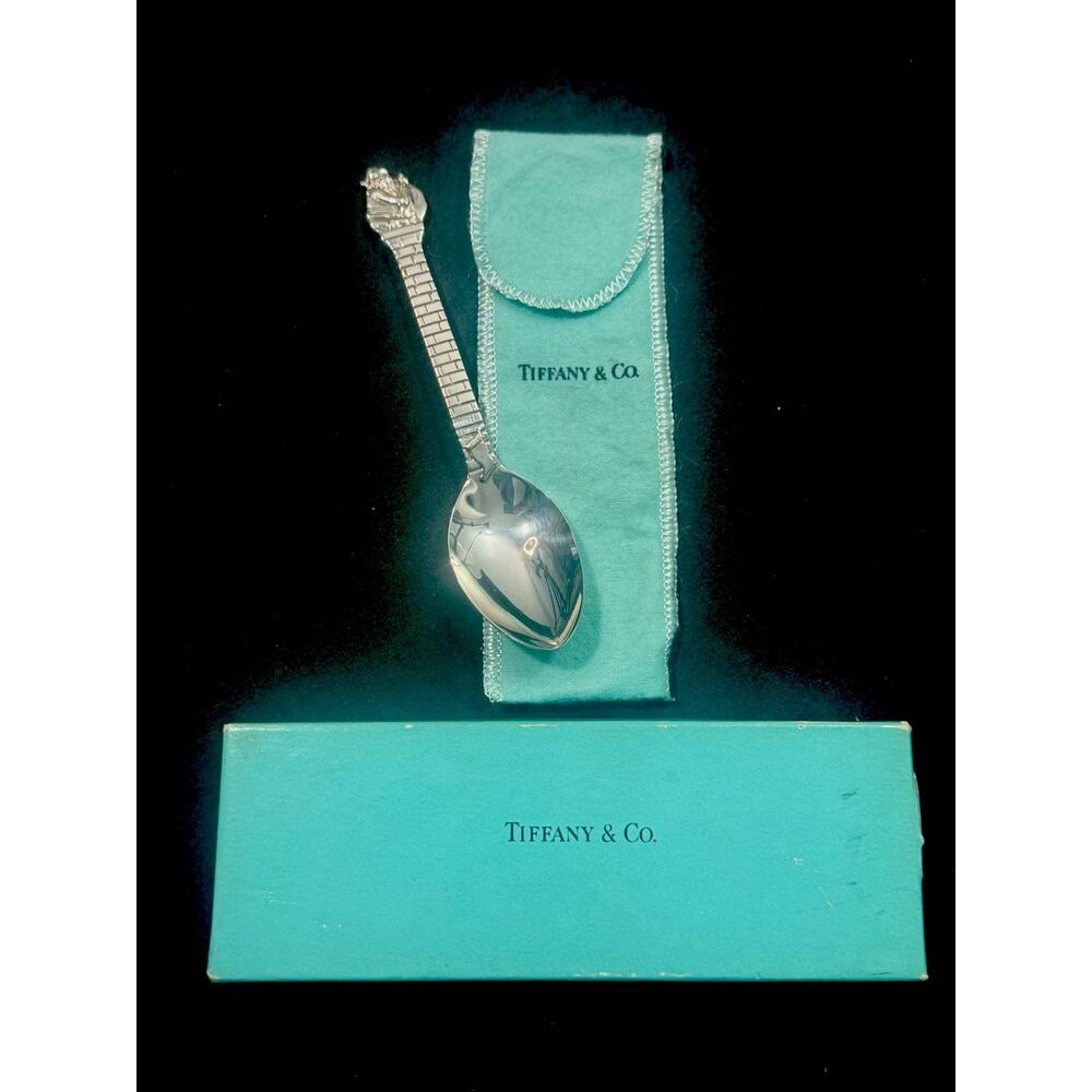 Sterling Silver Tiffany Co 925 Santa Claus Christmas Holiday Teaspoon 2006 Gift